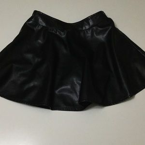 Zara Faux Leather Skirt-XS